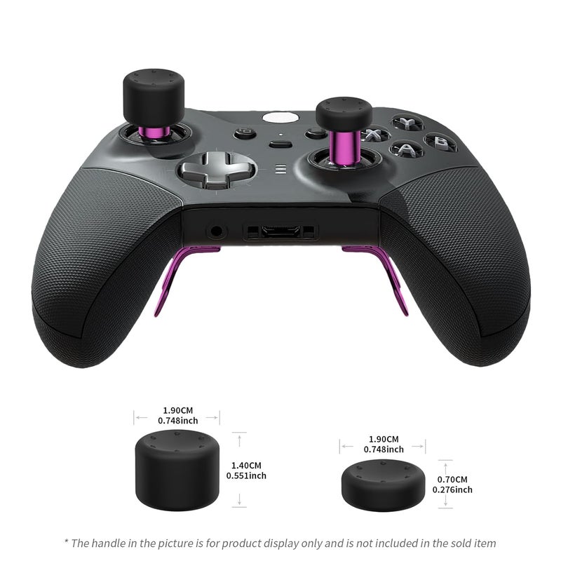 KD.FLY 13-in-1 Metal Thumbsticks Replacement Kits for Xbox Elite Series 2, Xbox Elite 2 Controller Accessories, Includes Magnetic Joysticks, Paddles, Silicone Caps, Storage Bag, Magenta - Image 5